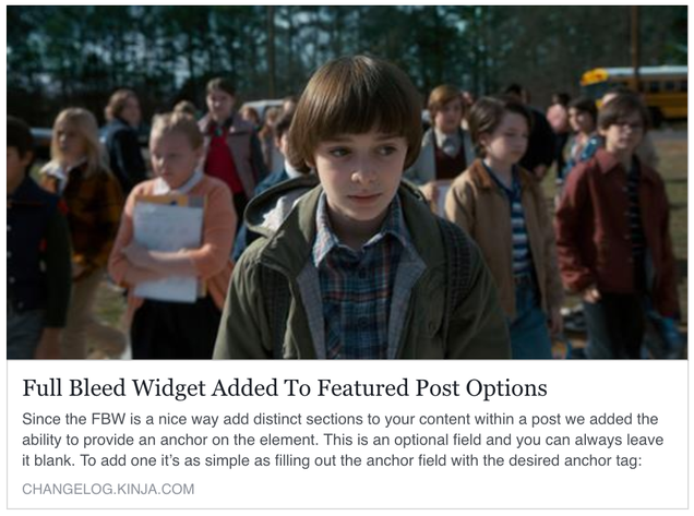 Illustration for article titled Full Bleed Widget Added To Featured Post Options